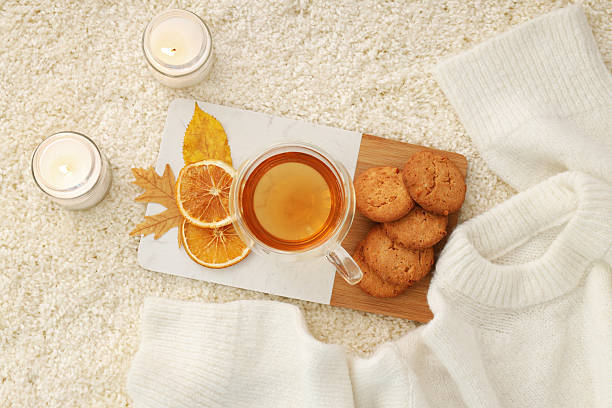 istock Concept of Hygge, warm and cozy composition, top view 2248135246