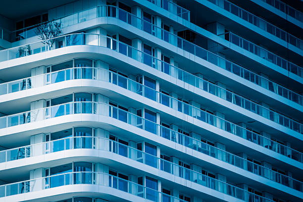 istock Urban abstract - windowed corner of office building. 2248135626