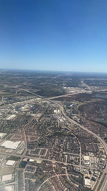 istock Lewisville Texas from an airplane window 2248136709