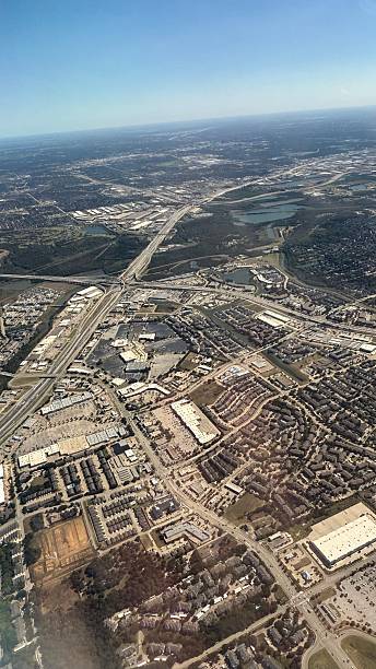 istock Lewisville Texas from an airplane window 2248136711