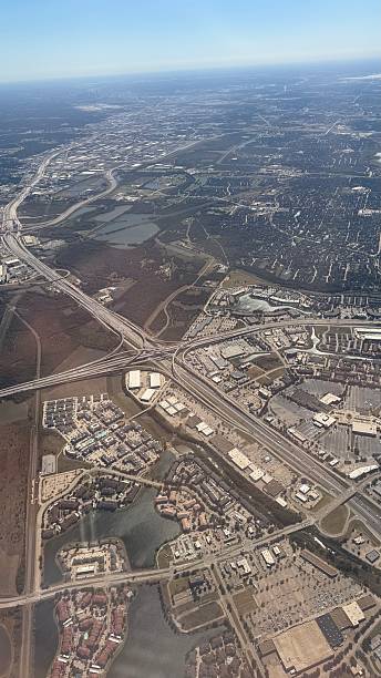 istock Lewisville Texas from an airplane window 2248136712