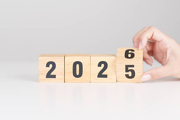 istock 2025 change to 2026 year block on table. goal, Resolution, strategy, plan, start, budget, mission, action, motivation and New Year concepts 2248138070