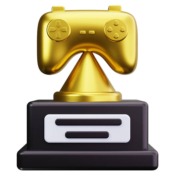 istock Golden Gaming Achievement Trophy 2248141854