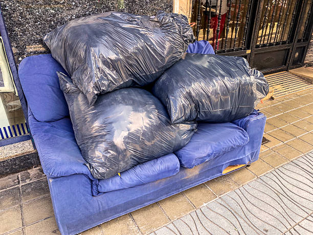 istock Old deteriorated sofa abandoned in the street 2248150067