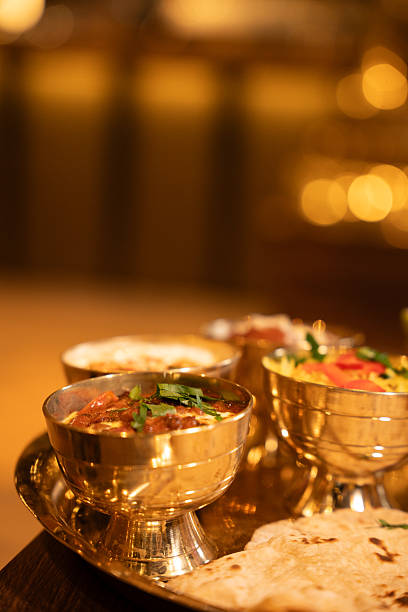 istock Indian Thali Meal with Chapati and Side Dishes 2248153506