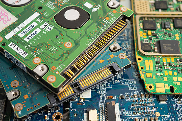 istock Repairing and upgrade circuit mainboard of notebook, electronic, computer hardware and technology. 2248153520