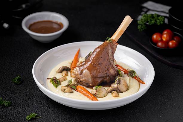 istock Gourmet Lamb Shank with Creamy Mashed Potatoes 2248164132