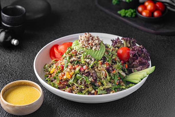 istock Vibrant quinoa salad with fresh vegetables. 2248164174
