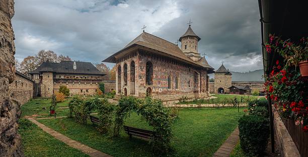 istock Historic Romanian Monastery with Frescoes 2248165300