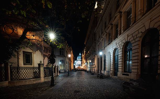 istock Charming Budapest Night Street Scene 2248165859