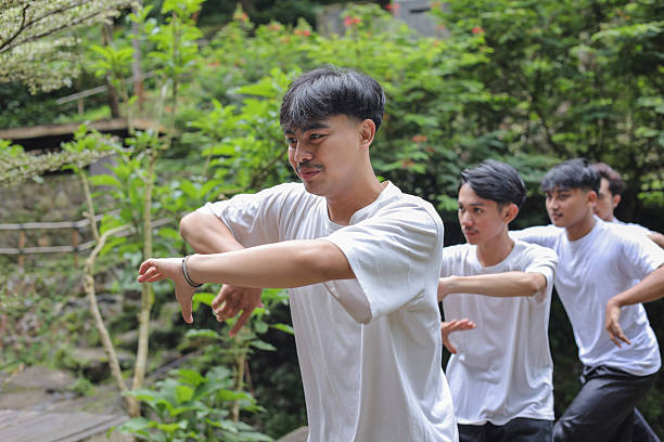 istock Pencak Silat Male Artists Exercising Together 2248166213