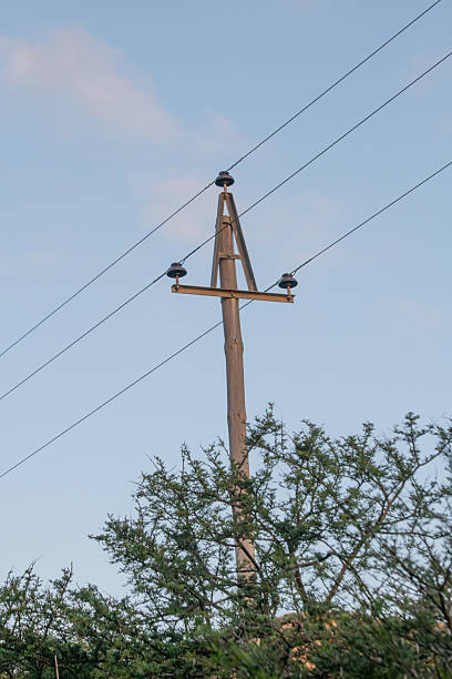 istock Telegraph pole in rural are 2248171324