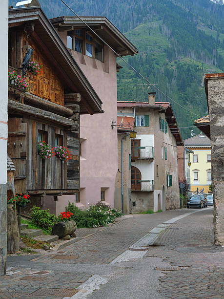istock Cobblestone Alley in Historic Predazzo - Italy 2248172459