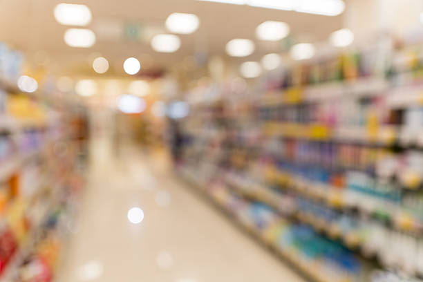istock Soft Defocused Supermarket Aisle Background for Ads and Web Design 2248172609
