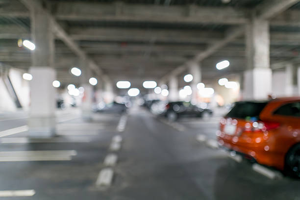istock Blurred Underground Parking Lot Background | Perfect for Business Ads and Modern Design 2248174372