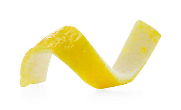 istock Twirl of lemon peel isolated on white 2248174458