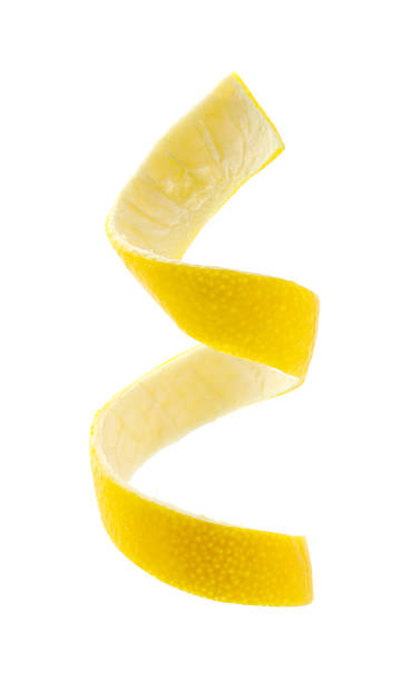 istock Twirl of lemon peel isolated on white 2248174475