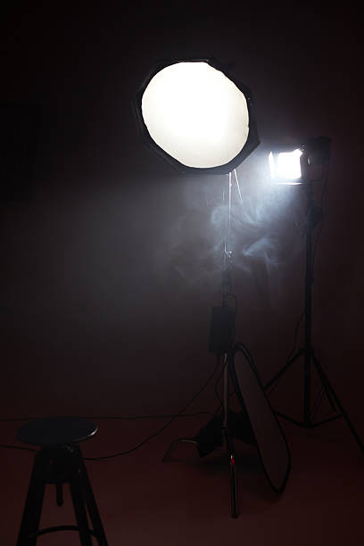 istock Modern LED studio lights and set for commercial video and photography use. 2248178248