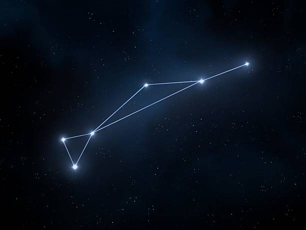 istock Dorado constellation in the sky. Stars on a dark background. 2248190311