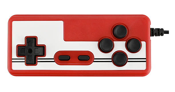istock Old Gaming controller isolated on a white background. Full depth of field. 2248191038