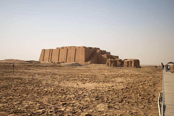istock Nasiriyah, Iraq - November 20, 2025: Ancient ziggurat structure under clear sky in arid Iraq 2248197532