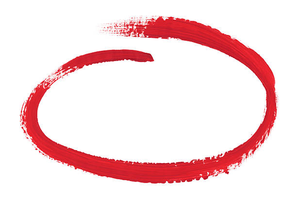 istock Hand-painted circle made with brush strokes and artistic paint, isolated on transparent background. Suitable for design, highlights, markers and infographic elements 2248198018
