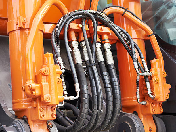 istock Hoses of hydraulic machine 2248199686