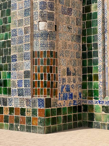 istock Intricate Vintage Islamic Tilework Pattern in Blue and Green Tones 2248200065