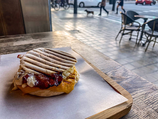 istock English muffin over table at sidewalk cafe 2248205416