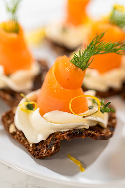 istock Fresh Herbs and Cream Cheese for Canapes 2248205761