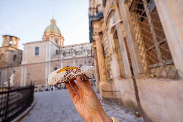istock Sicilian Cannolo in Palermo Streets 2248206764
