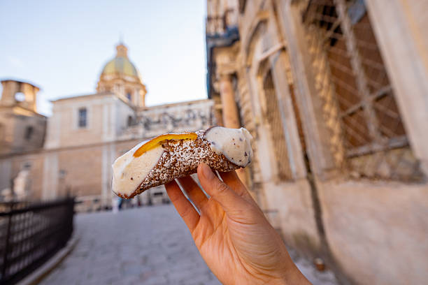 istock Sicilian Cannolo in Palermo Streets 2248206809
