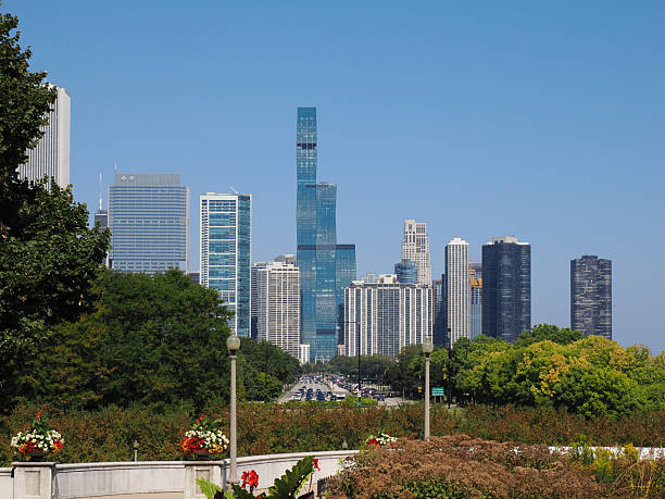 Urban garden in springtime