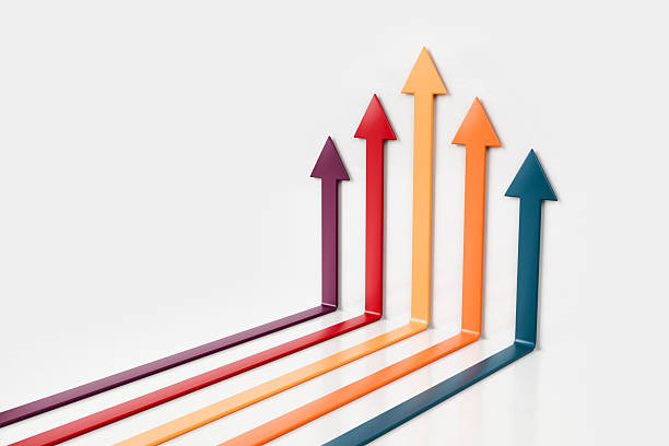 istock Colorful Upward Arrows Symbolizing Growth and Progress 2248208106