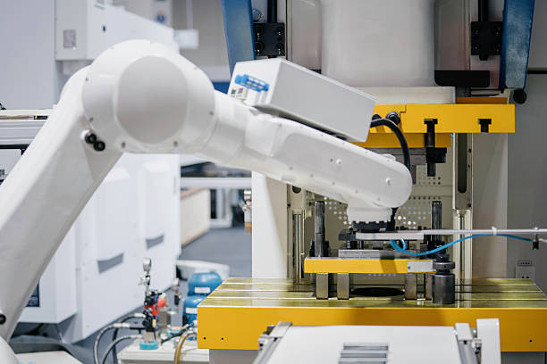 istock robot arm working in factory 2248209413