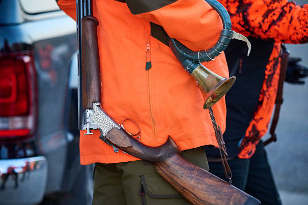 hunter at the start of a hunting party
