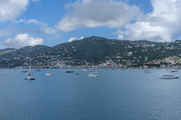 25 January 2025 - St Thomas US Virgin Islands - port and city view