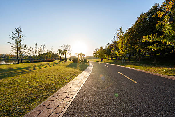 istock Asphalt road in city 2248211745