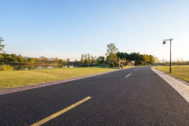 istock Asphalt road in city 2248211771