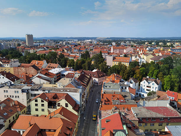 istock view of Ceske Budejovice from the Black Tower 2248212770