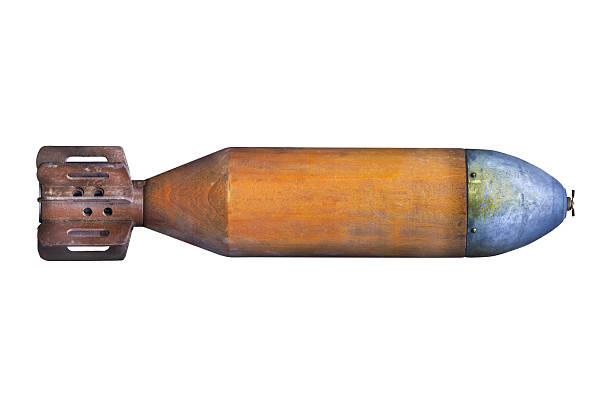 Negative AI concept. Image of a bomb about to explode, symbolizing the damage that AI-related discoveries will cause. Large copy space and clipping path.