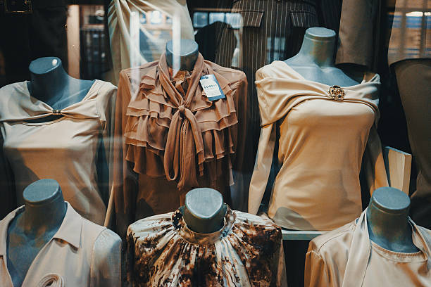 istock Women's haute couture in a shop window 2248216808