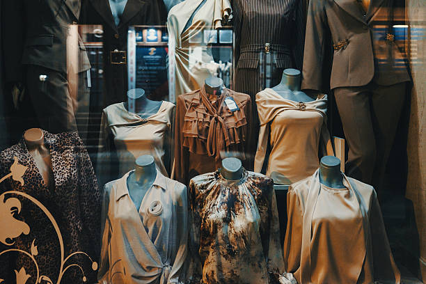 istock Women's haute couture in a shop window 2248216809