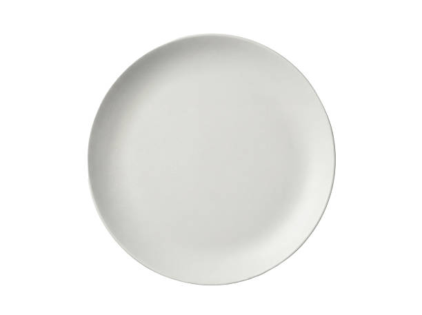 istock Empty white ceramic plate isolated PNG on transparent background, clean dishware for food presentation and restaurant use 2248218032