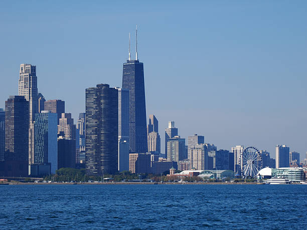 istock North Side Chicago skyline featuring John Hancock Center and Navy Pier Ferris Wheel 2248224291