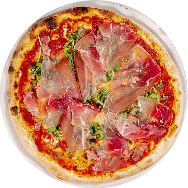 istock pizza with prosciutto crudo, arugula and parmesan 2248228677