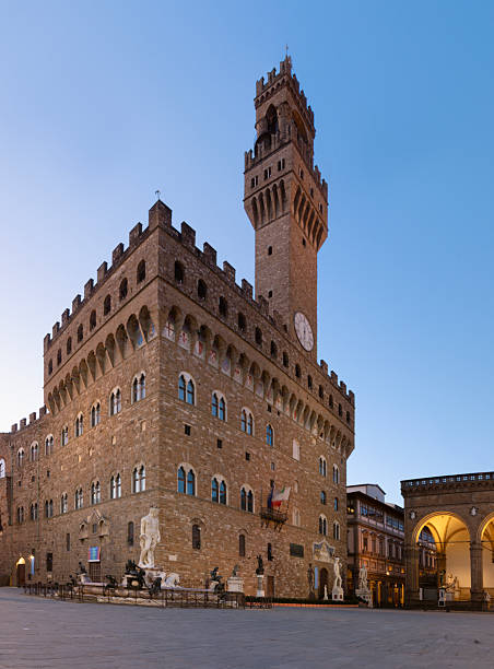 istock Florence - The Palazzo Vecchio at dusk 2248229046