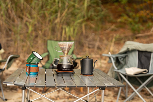 istock Brewing coffee by the lake in nature 2248232684