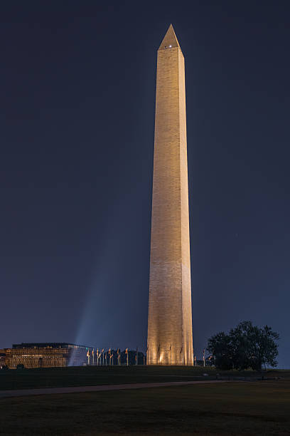 istock Washington Monument illuminated against the night sky 2248239420