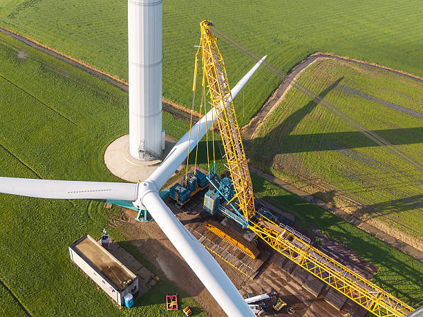 istock Completed Wind Turbine Above Rural Farmland 2248240817